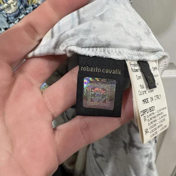 Roberto Cavalli Jpt124‎ Dress Boho Chic Size 38 Multicolored - Picture 9 of 13